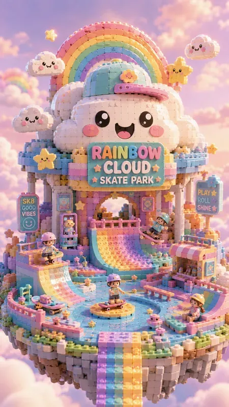 Pastel Brickverse Builders