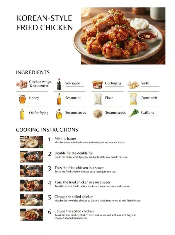 Editorial Recipe Infographic Posters
