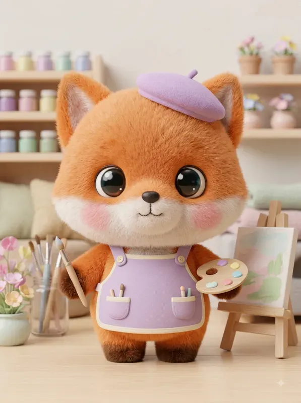 Adorable 3D Chibi Animal Characters