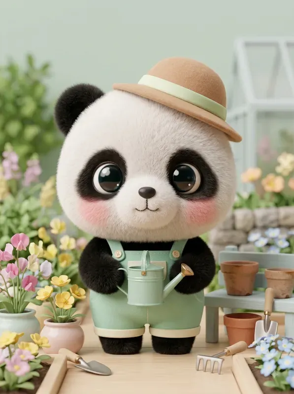 Adorable 3D Chibi Animal Characters