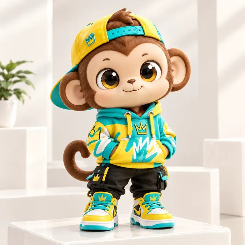 Stylized 3D Cartoon Toy Characters