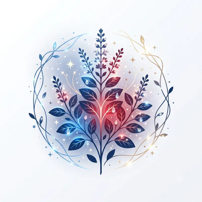 Modern Fantasy Magical Herb Emblems