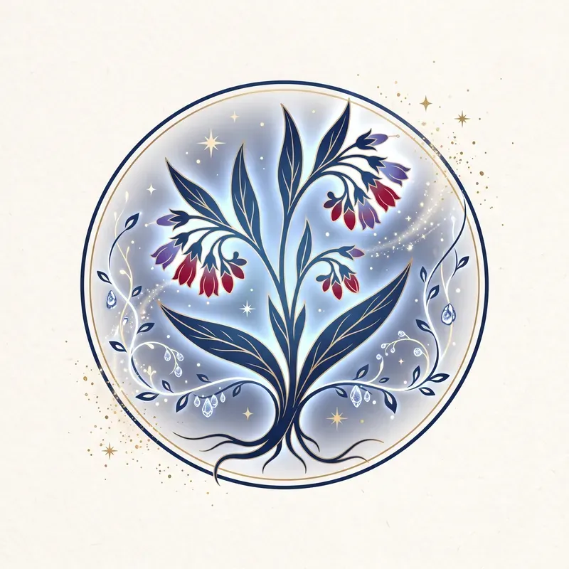 Modern Fantasy Magical Herb Emblems