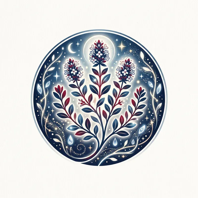 Modern Fantasy Magical Herb Emblems