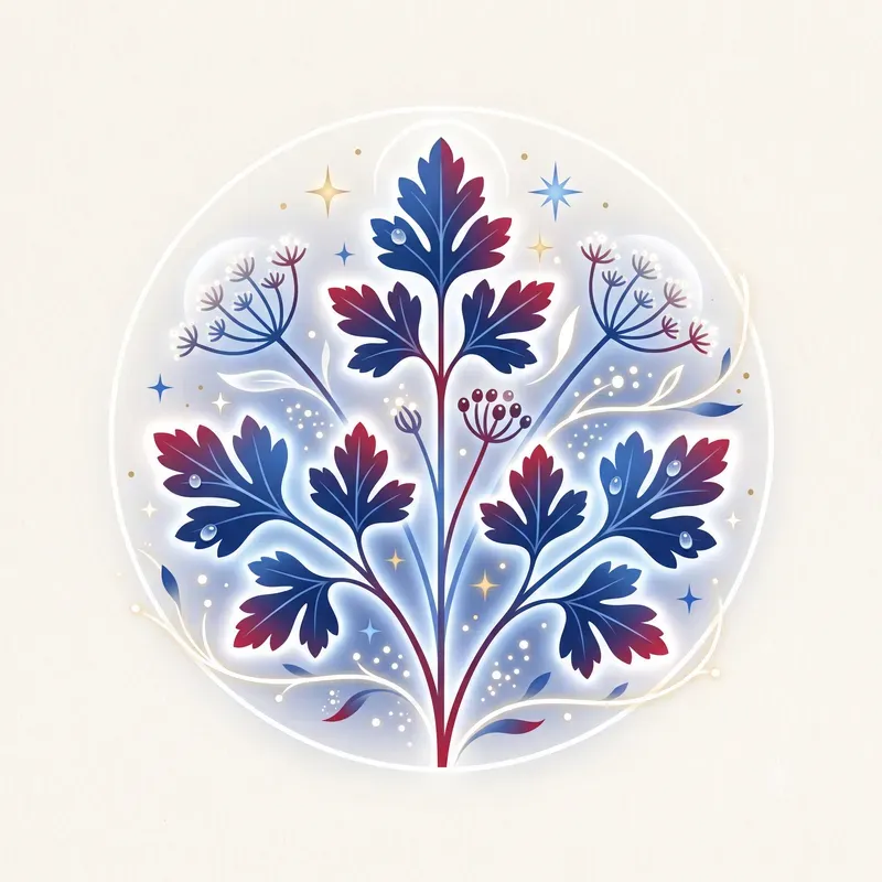 Modern Fantasy Magical Herb Emblems