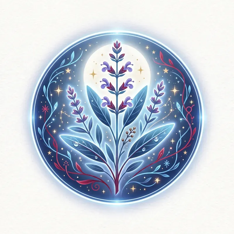 Modern Fantasy Magical Herb Emblems