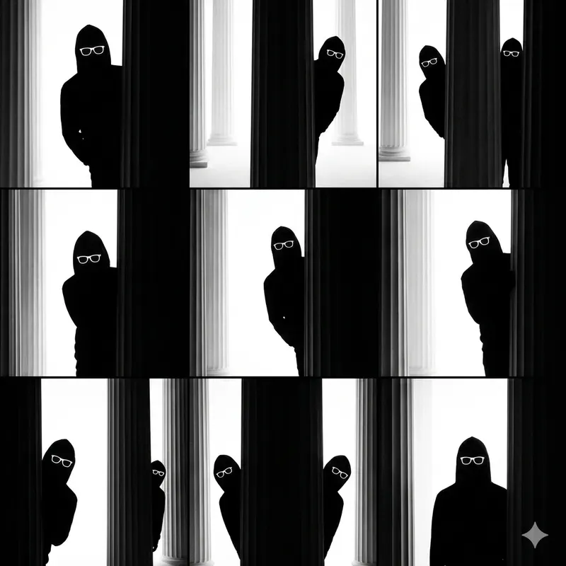 Minimalist High Contrast Grid Art