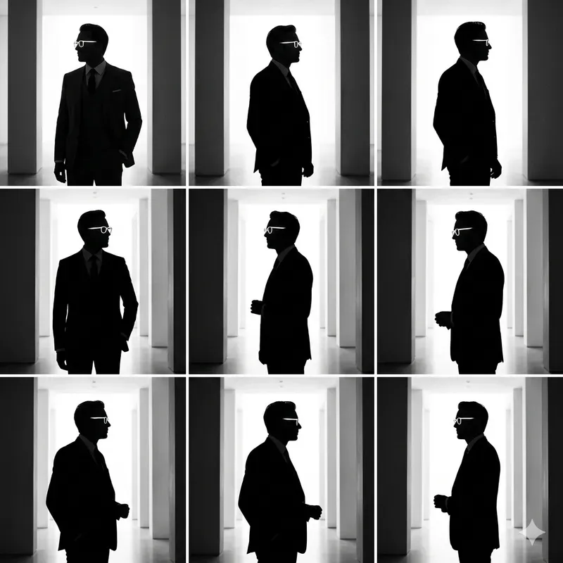 Minimalist High Contrast Grid Art