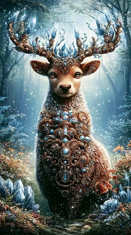 Whimsical Steampunk Fantasy Animal Art