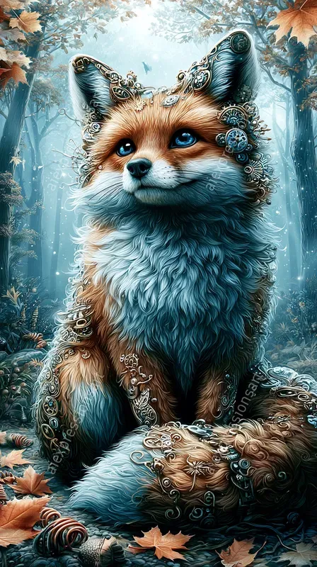 Whimsical Steampunk Fantasy Animal Art