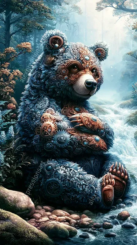 Whimsical Steampunk Fantasy Animal Art