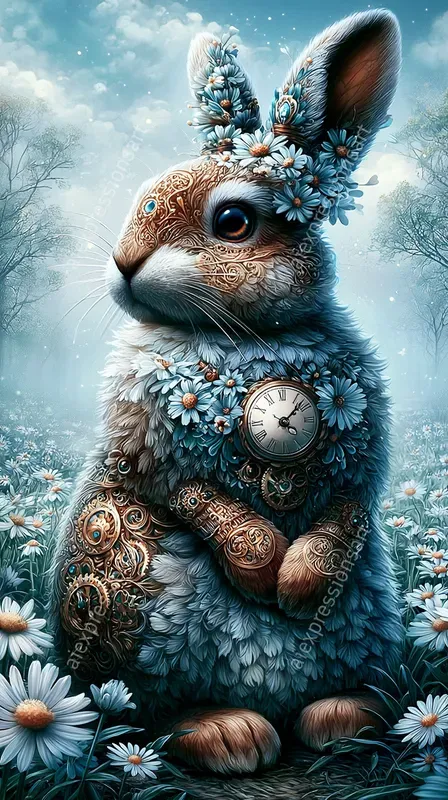Whimsical Steampunk Fantasy Animal Art