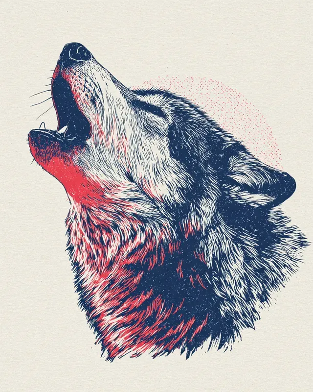 Retro Screenprint Animal Tee Designs