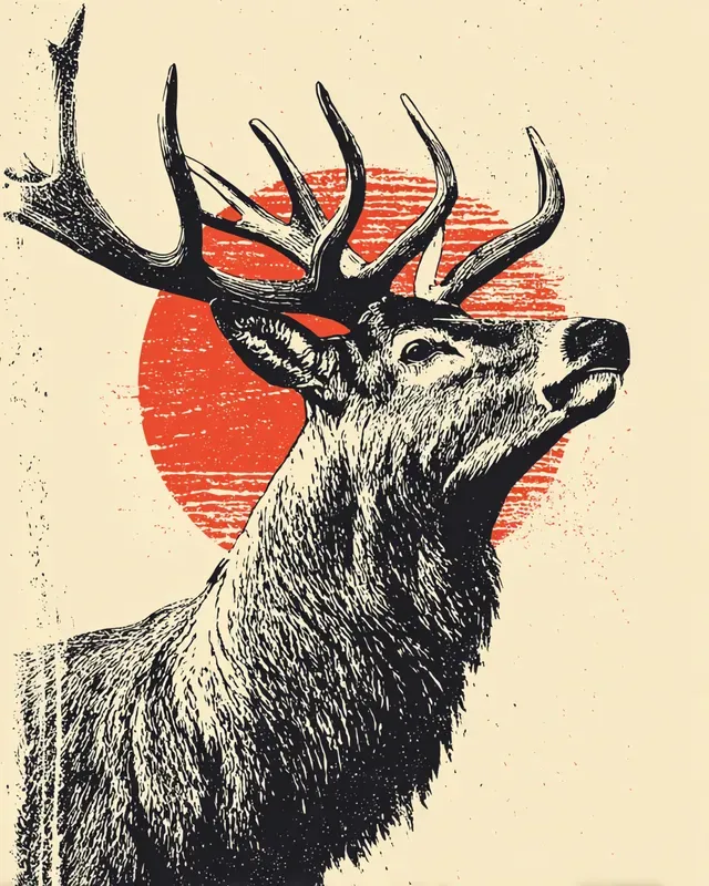 Retro Screenprint Animal Tee Designs