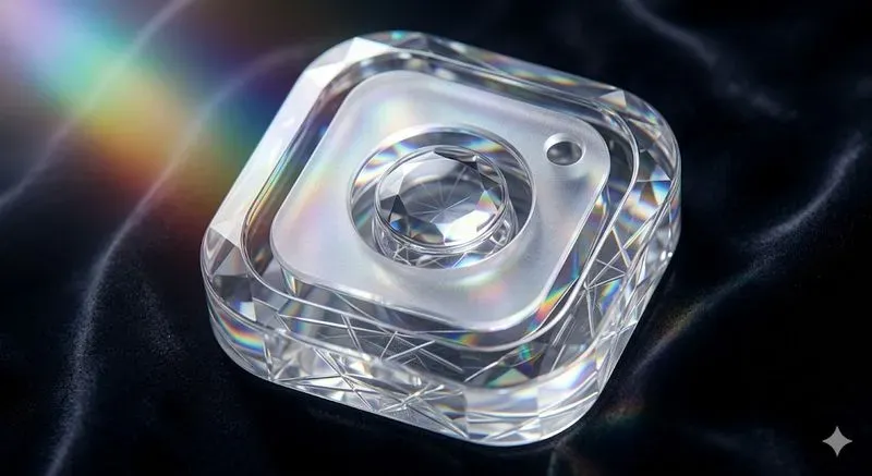 Premium 3D Iridescent Glass App Icons