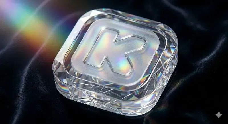 Premium 3D Iridescent Glass App Icons