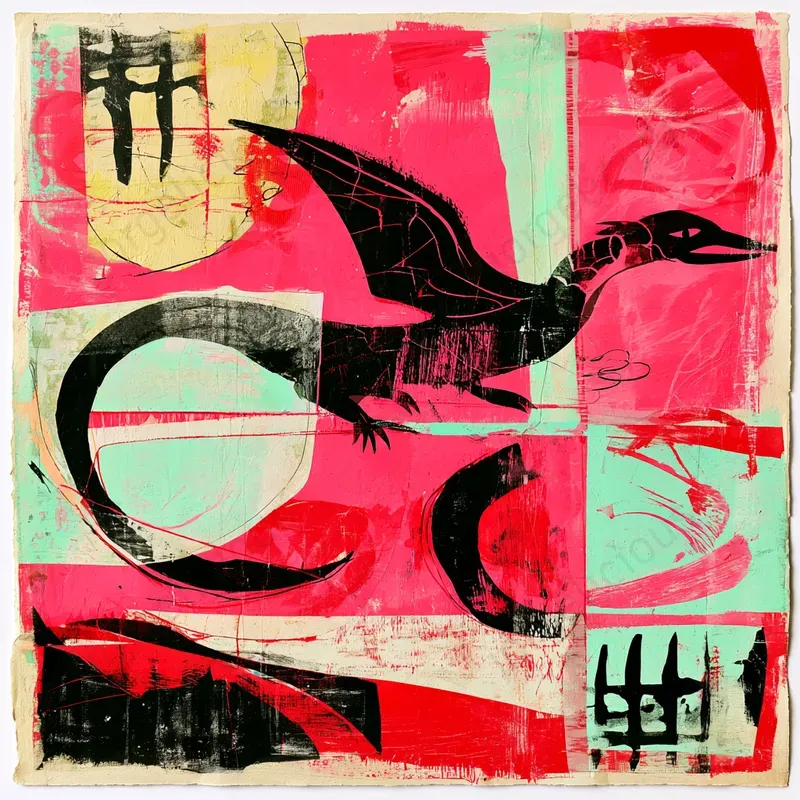 Bold Mixed Media Poster Art