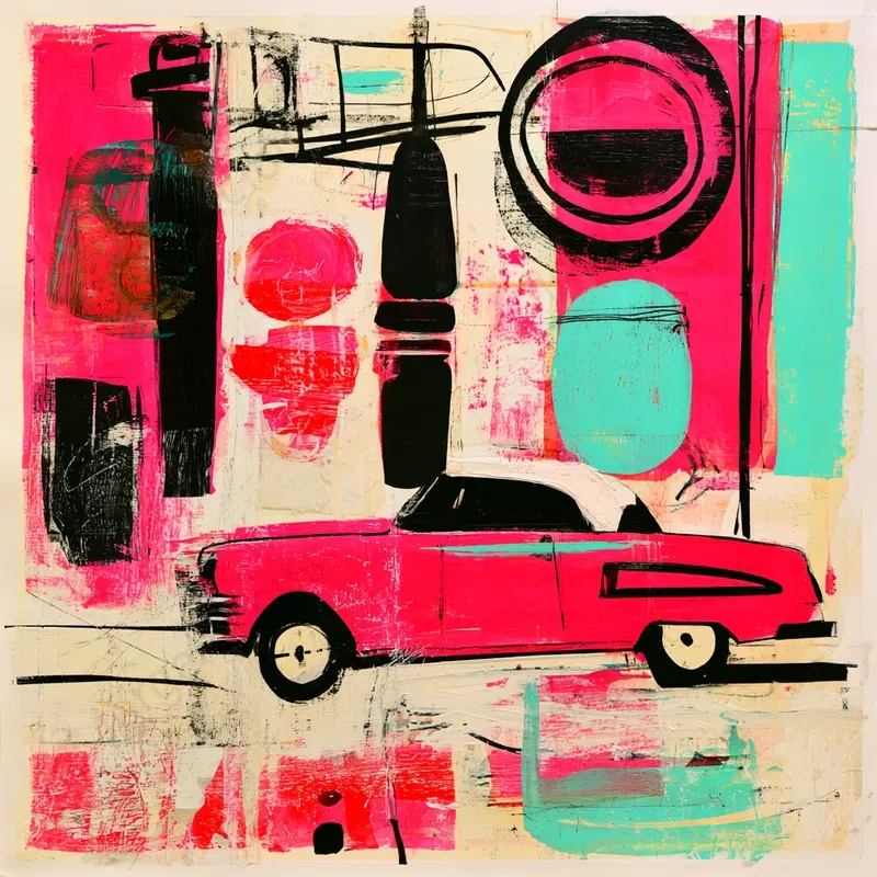 Bold Mixed Media Poster Art