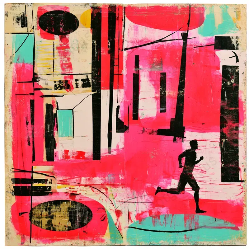 Bold Mixed Media Poster Art