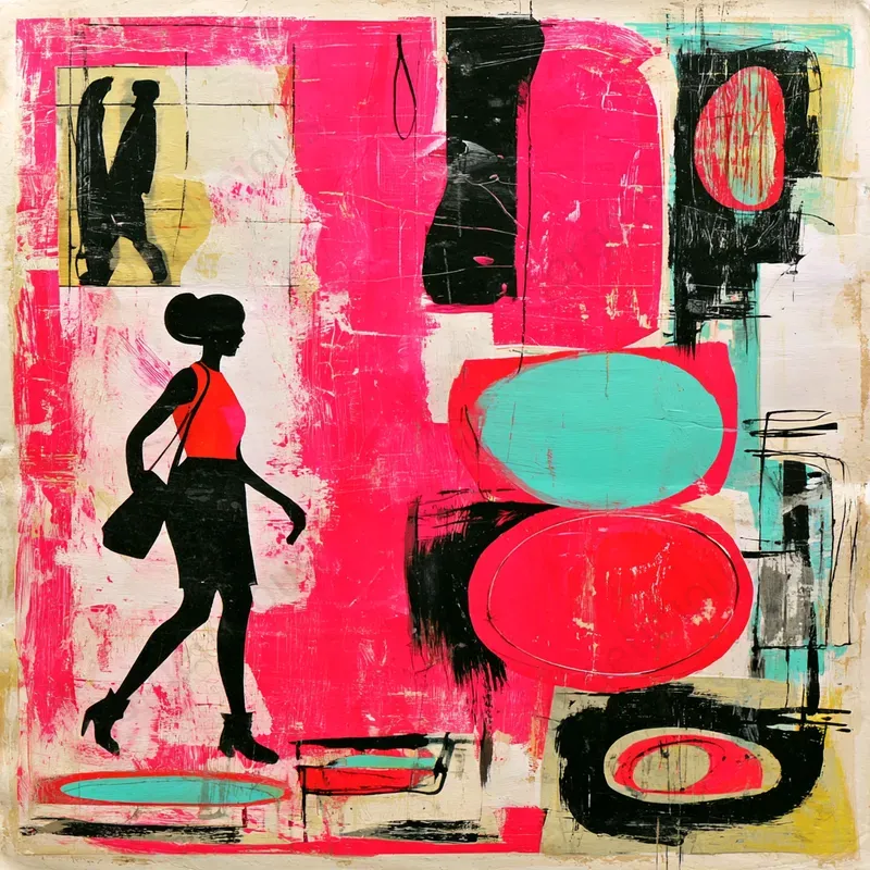 Bold Mixed Media Poster Art