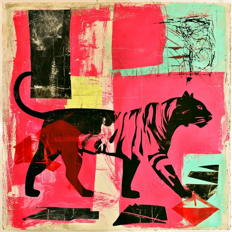 Bold Mixed Media Poster Art