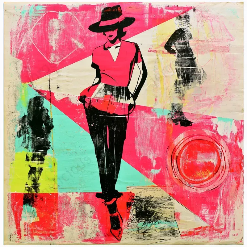 Bold Mixed Media Poster Art