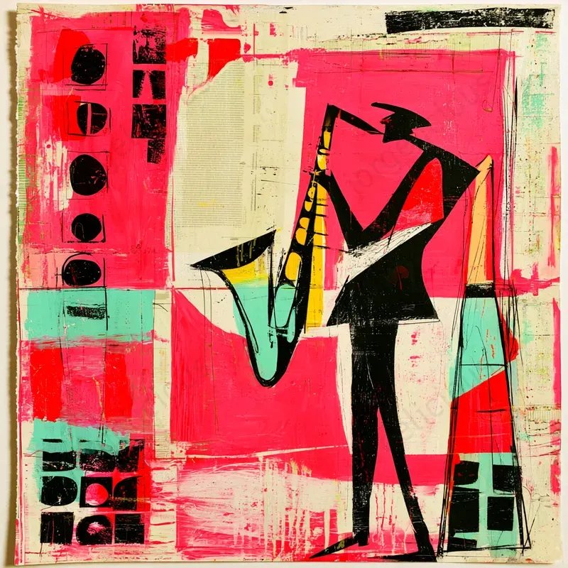 Bold Mixed Media Poster Art