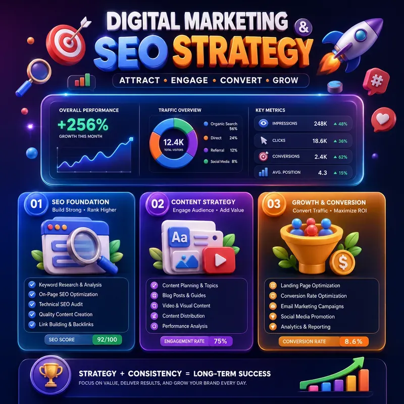 3D Glossy Infographic Poster Generator