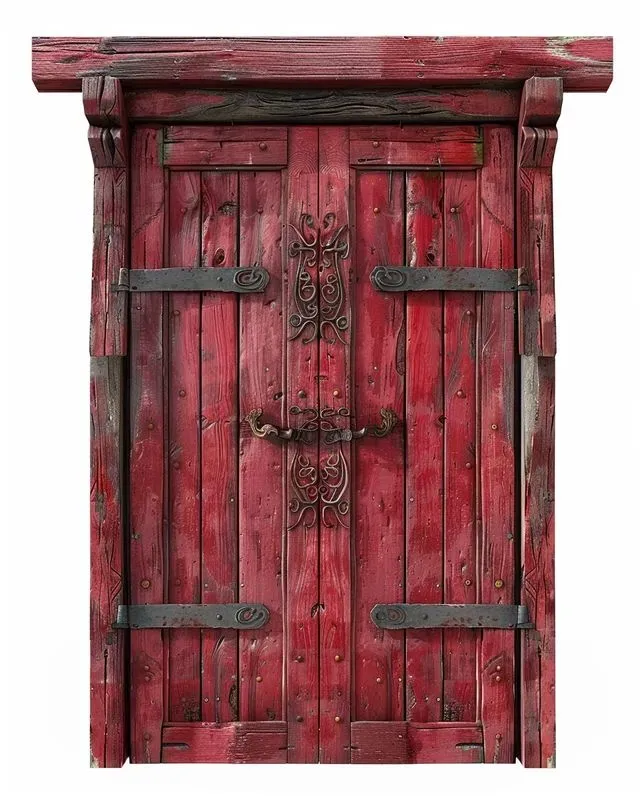 Unique Realistic Vintage Doors Clipart