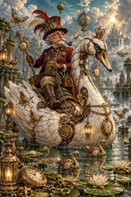 Whimsical Steampunk Waterworlds