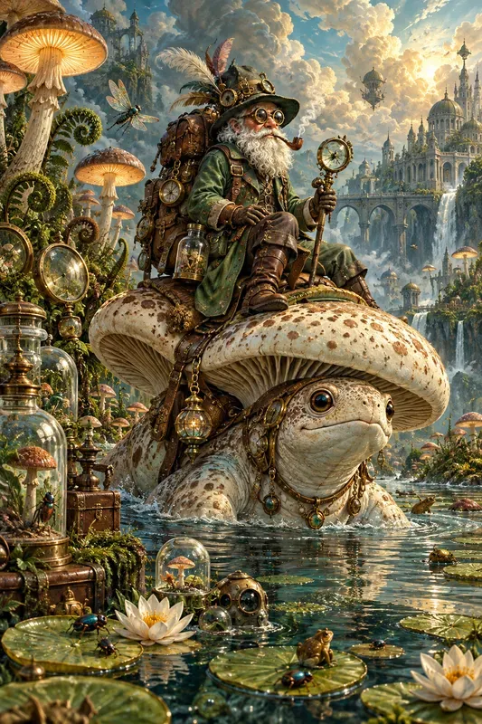 Whimsical Steampunk Waterworlds