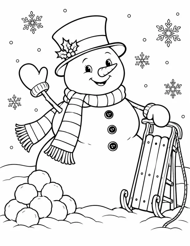 Vintage Christmas Coloring Pages