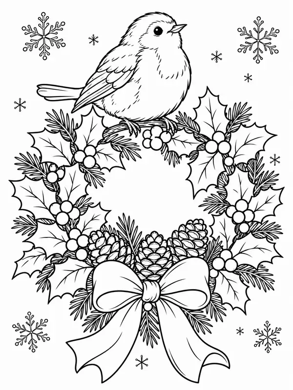 Vintage Christmas Coloring Pages