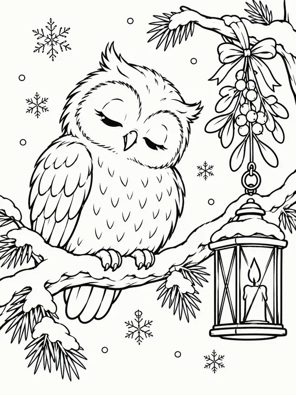 Vintage Christmas Coloring Pages