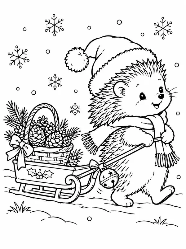 Vintage Christmas Coloring Pages