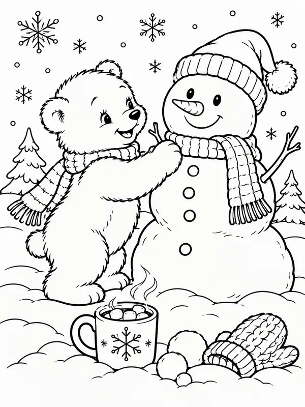 Vintage Christmas Coloring Pages