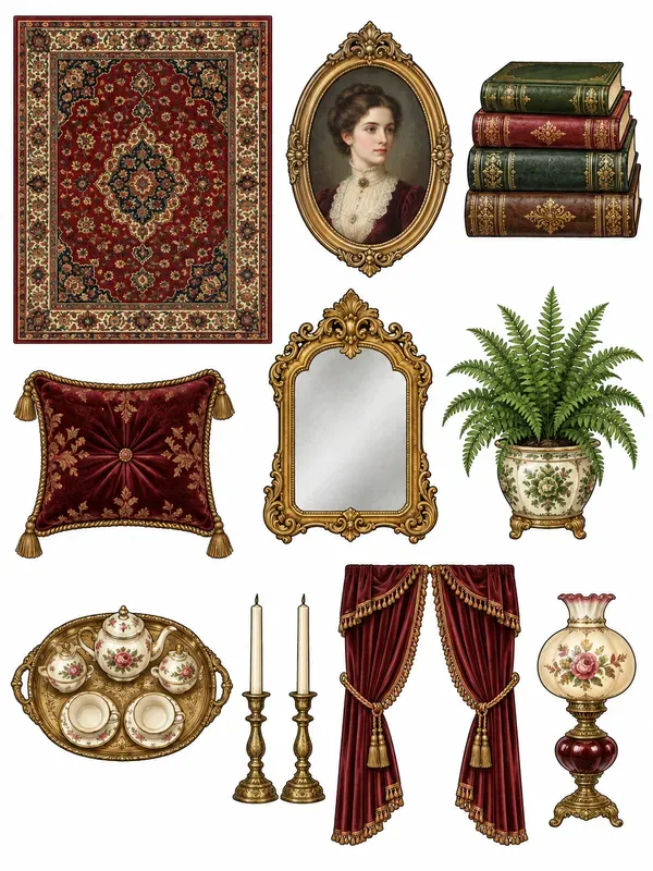 Dollhouse Miniature Accessory Sheets