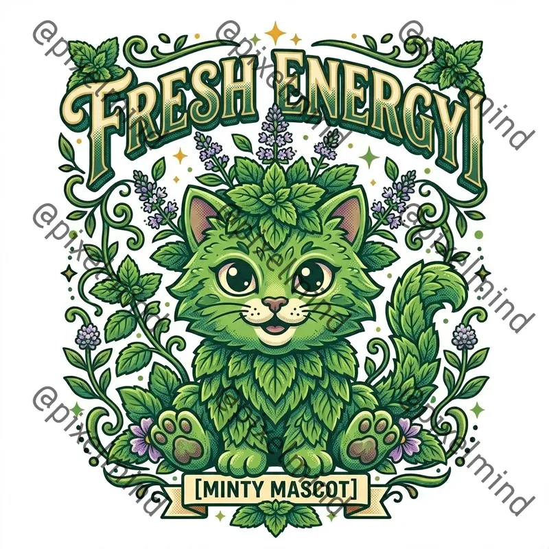 Botanical Beast Retro Tshirt Mascots