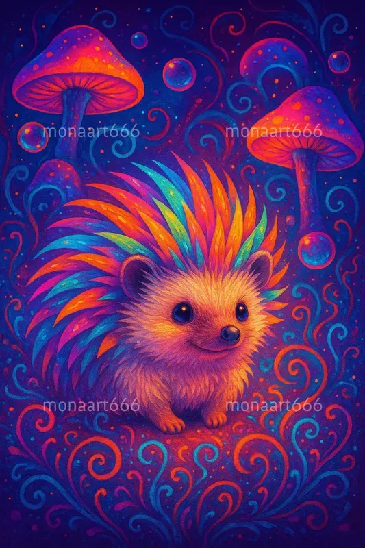 Whimsical Neon Dreamscapes