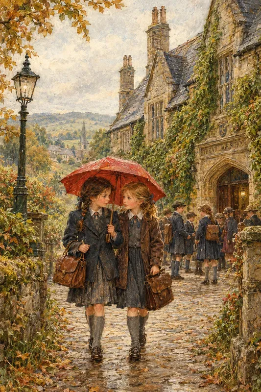 Whimsical Vintage Schooldays