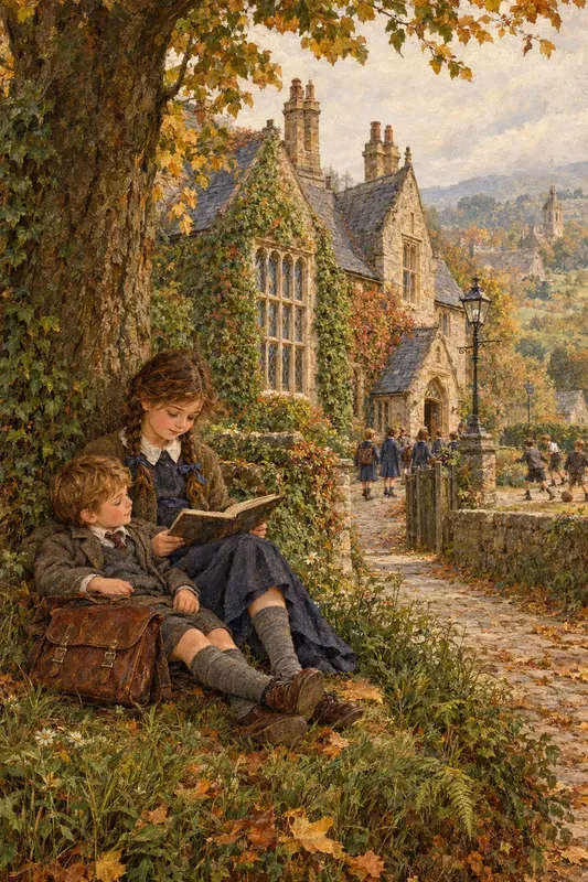 Whimsical Vintage Schooldays