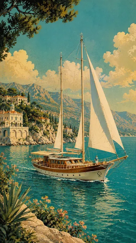 Turkish Riviera 1950s Sunny Postcards