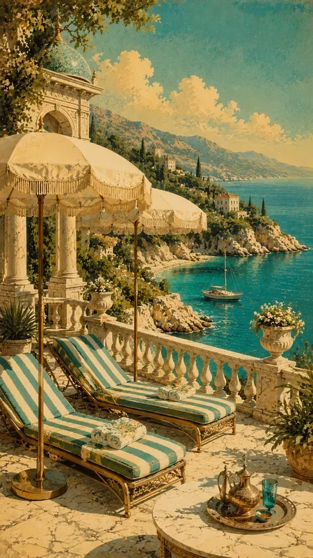 Turkish Riviera 1950s Sunny Postcards