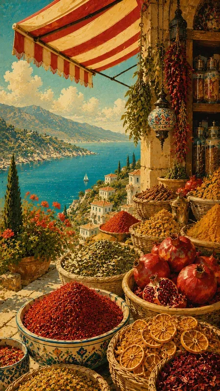 Turkish Riviera 1950s Sunny Postcards