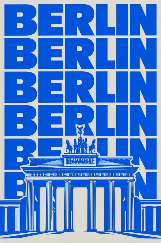 Retro Pop Art City Typography Posters