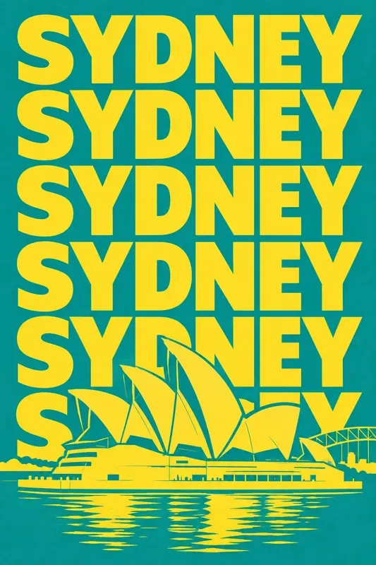 Retro Pop Art City Typography Posters