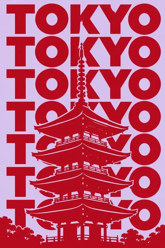 Retro Pop Art City Typography Posters