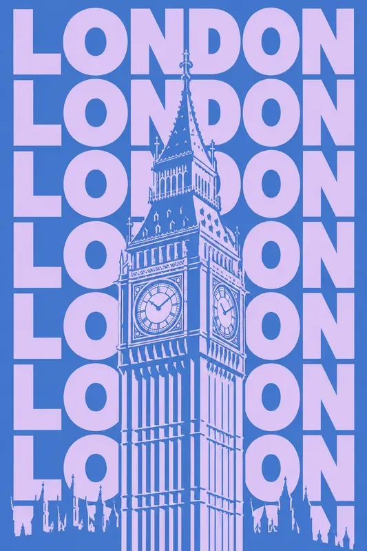 Retro Pop Art City Typography Posters