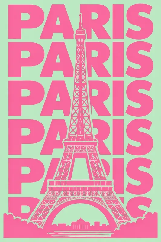 Retro Pop Art City Typography Posters