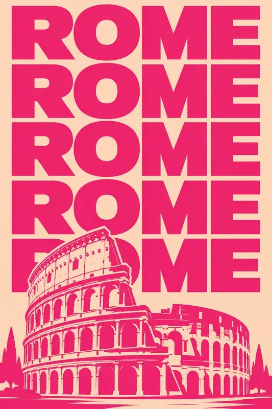 Retro Pop Art City Typography Posters